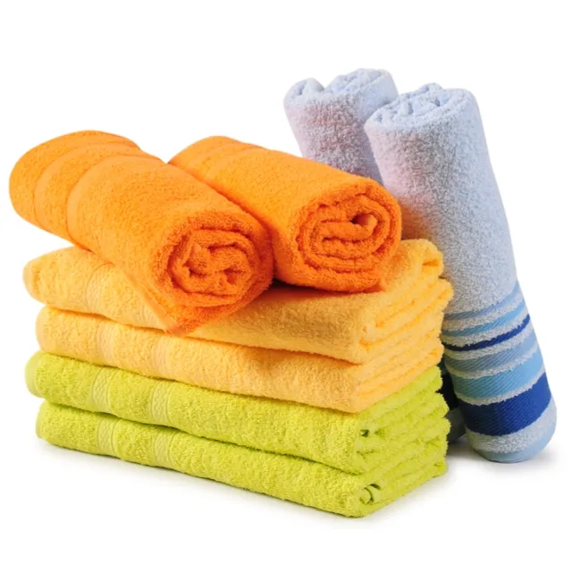 Juegos de toallas de baño para bebé personalizadas Toalla de felpa Toalla de hotel blanca de lujo con logotipo a precio asequible Venta al por mayor en India...