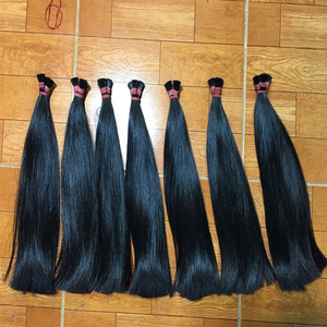 ベトナムのグレード10A生ヘアベンダー100% ストレートバルク人毛エクステンション