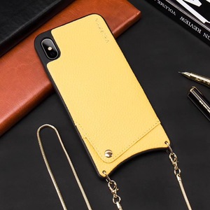 TENCHEN-Dell'unità di elaborazione e Custodia In Pelle Crossbody Tracolla A Catena In Metallo Handyketten per Il caso di <span class=keywords><strong>Iphone</strong></span> 6 <span class=keywords><strong>7</strong></span> X