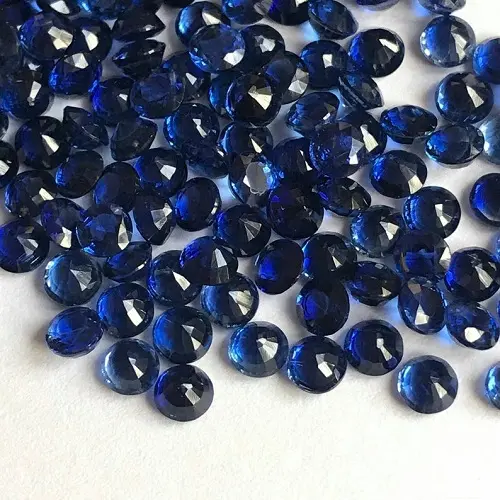5mm Natural Azul Kyanite Stone Faceted Round Cut Loose Gemstones Fornecedor Compre Online Agora no Atacado Melhor Preço Trading Sale No