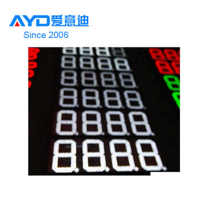 Grande vendita da 12 pollici 8.88 7 segmento Display a LED elettronica stazione di servizio prezzo orologio a LED tempo segno parcheggio LED Display a LED - Product Image 5
