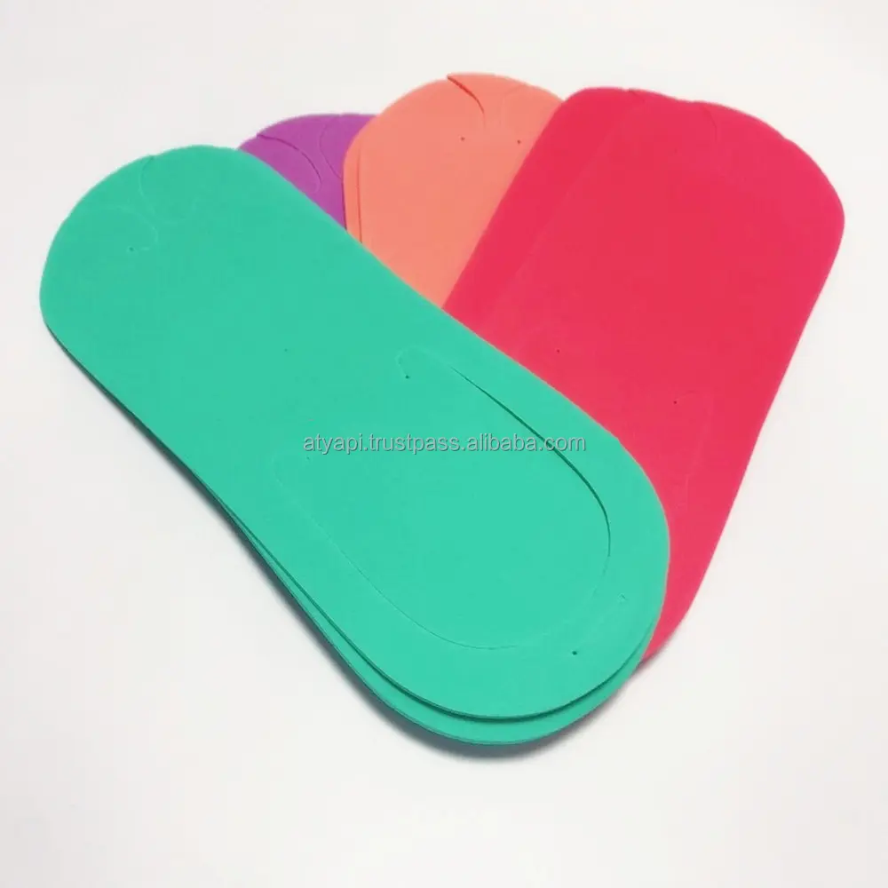 Zapatillas desechables de espuma EVA para pedicura, de colores, para belleza de uñas, venta al por mayor