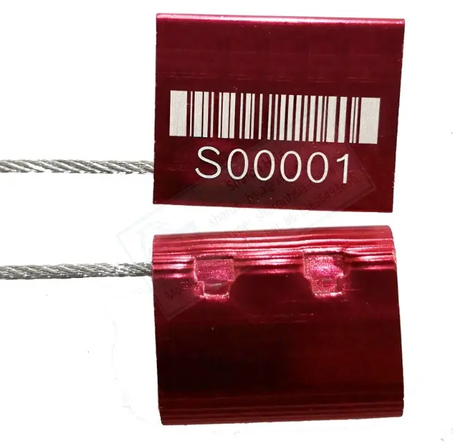 Le câble en aluminium de conteneur de serrure de joint de sécurité ISO17712 joint 1.5mm modèle n ° TSS-CF1.5T (Xinfan)