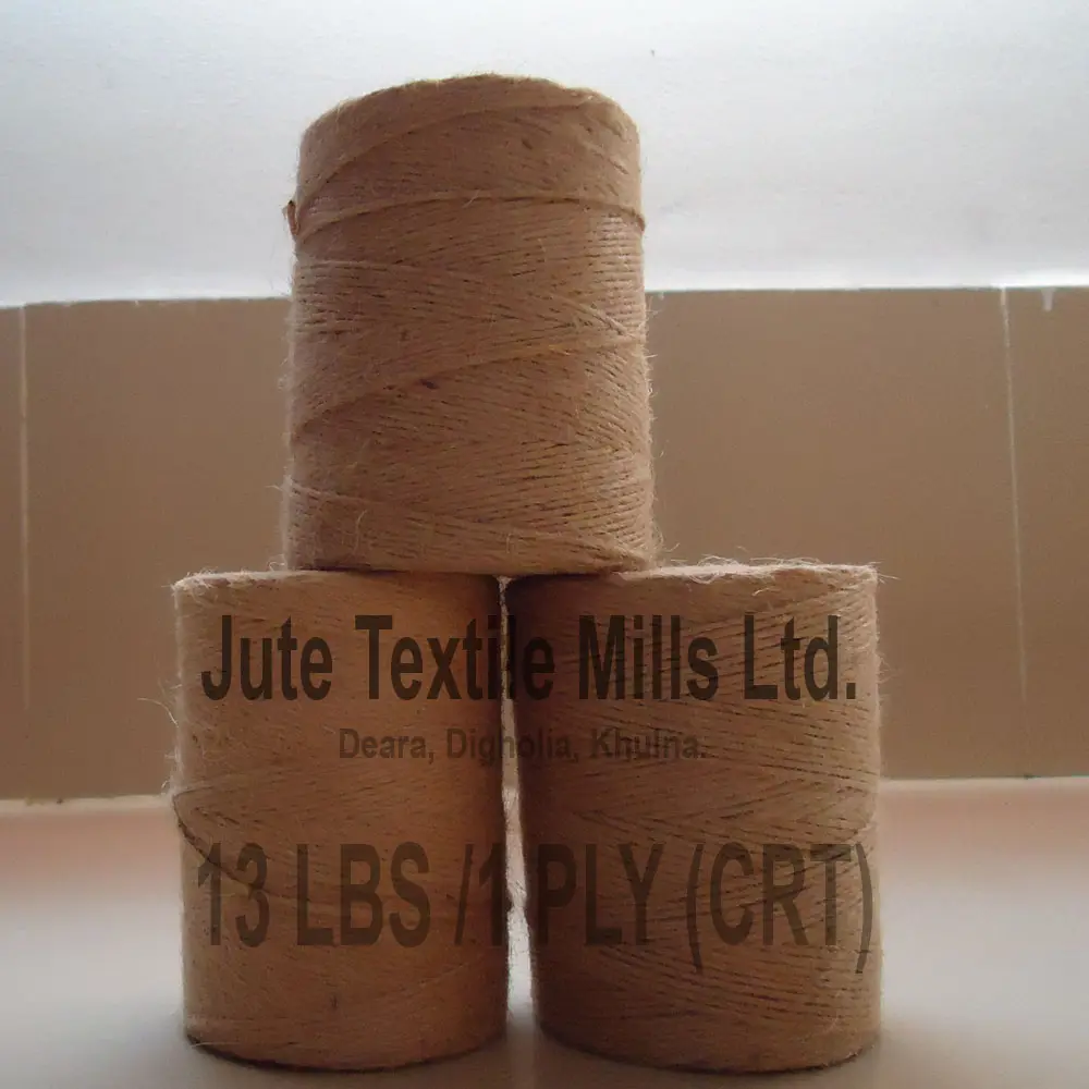 バングラデシュのジュート麻ひもの高品質13LBSCRTJute Yarn from Bangladesh Custom EDGE Anti CRM Pattern Sewing Color Feature M