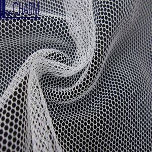 LCSH500 75D 43gsm 100% in poliestere morbido esagono da sposa tessuto a maglia abito e indumento per uso nuziale - Product Image 2