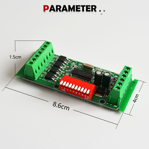 Mini 3 veya 4 Kanal LED DMX512 Dekoder Çekme Kodu Sabit Kontrol ışık şeridi Sahne veya LED Reklam Tabelaları - Product Image 6