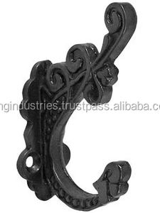 OMG Industries Melhor Ferro Fundido Decorativo Hat & Coat Hook Qualidade Label Frame Gancho para Uso Doméstico