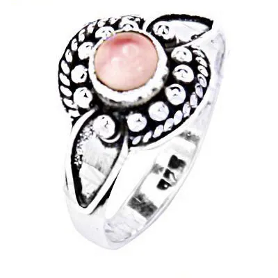 ¡Caliente! Deslumbrante nuevo diseño simple clásico 925 anillos de piedras preciosas de cuarzo rosa de plata esterlina para mujeres joyería para hombres