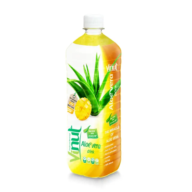 Fresco naturale 1.5L Grande Bottiglia di Aloe Vera Premium Bere con succo di Mango Quotidiano Bevande