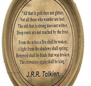 ขายส่งทองเหลืองเข็มทิศส่วนบุคคลสลักอ้างที่สมบูรณ์ของ J.R.R Tolkien ไม่ทั้งหมดเหล่านั้น .. เข็มทิศพร้อมเคสหนัง - Product Image 4