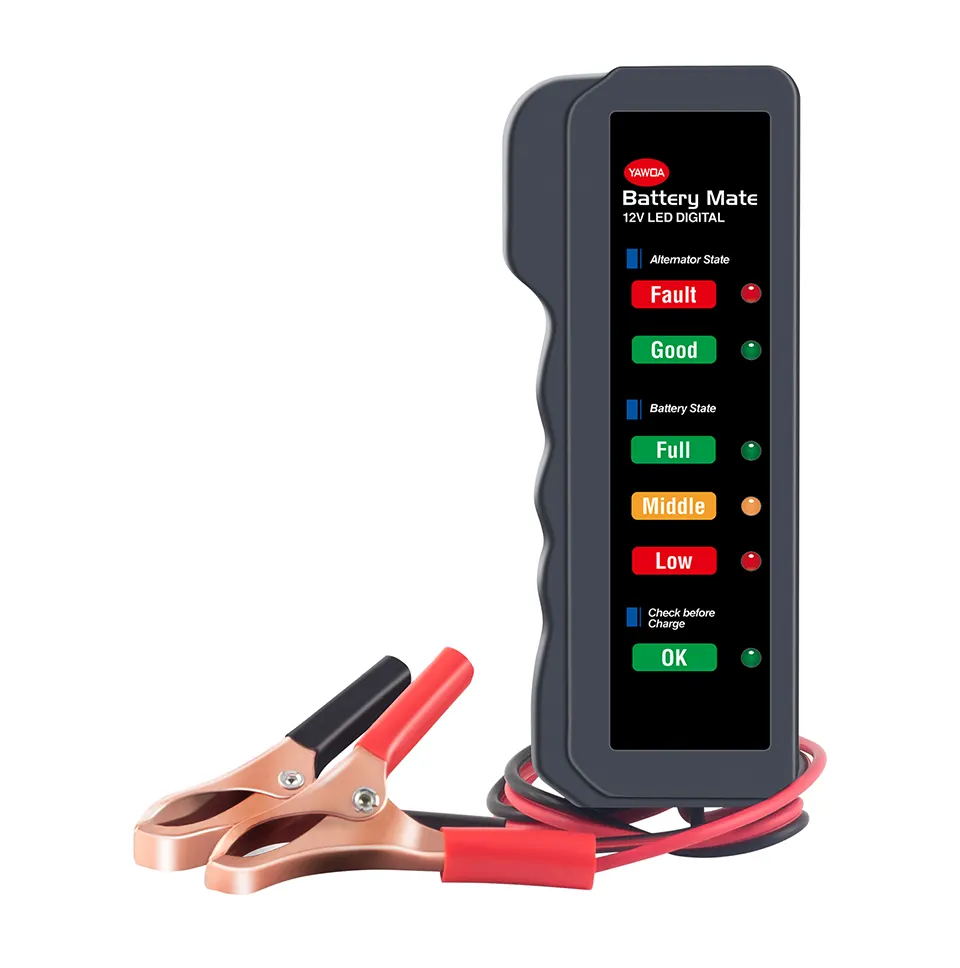 Ancel — testeur de batterie de voiture BM310, 12V, numérique, 6 LED, éclairage en cuivre, alternateur, moto, analyseur de batterie automobile, outil de Diagnostic de voiture