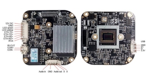 2MP星光IP摄像机1/2.8 "2.0MP，适用于索尼IMX327传感器 + 海思3518C数字信号处理器H.264摄像机模块板支持64G tf卡
