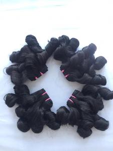 Işlenmemiş doğal Funmi dalgalı cilt atkı boyama çift insan saç demeti toptan Peru Vietnam birmanya düz birmanya tarzı saç - Product Image 4