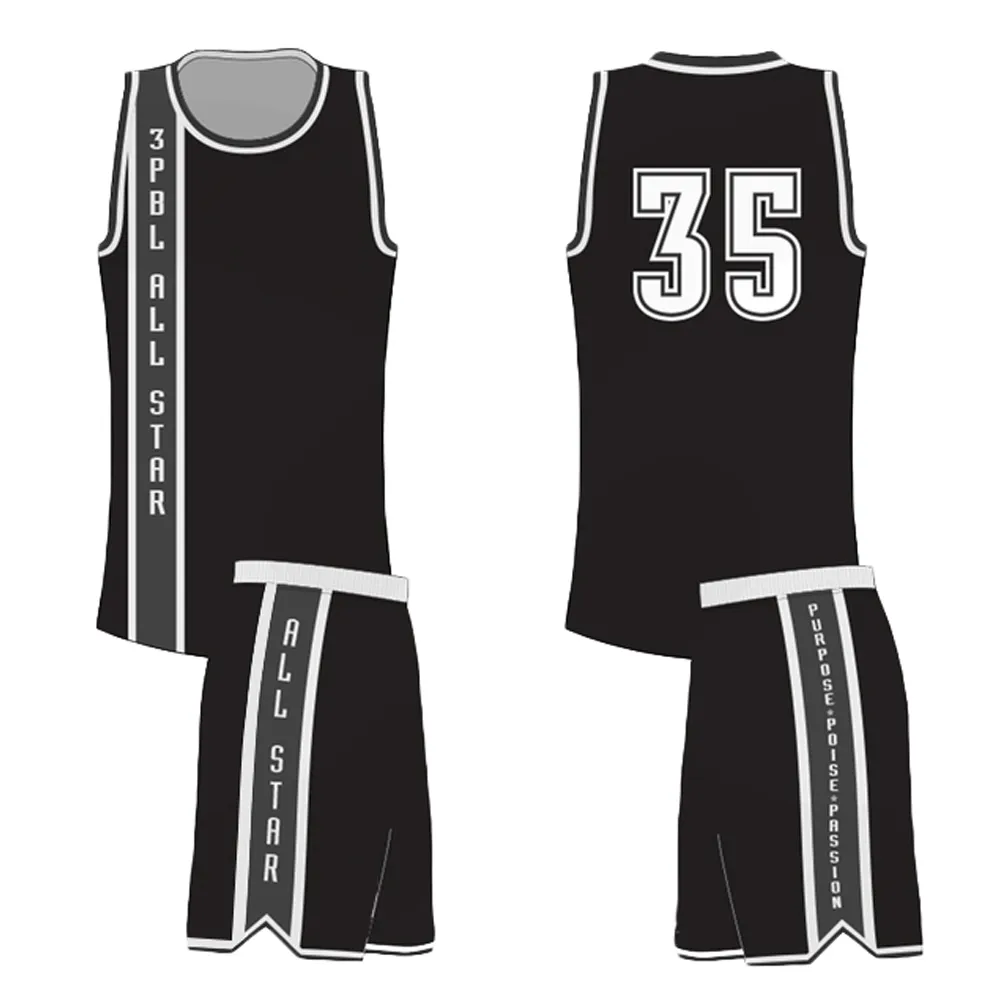 Uniformes de baloncesto en blanco al por mayor de diseño 2017 último mejor sublimado reversible baloncesto Jersey personalizado diseño