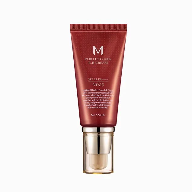 Missha m bb cream de perfeita cobertura, creme maquiagem coreana para cosméticos