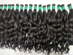 インドネシアのレミーヘアエクステンション100% バージンボディウェーブスチームカールナチュラルカラーストレッチ長さ20-30インチバルク - Product Image 5