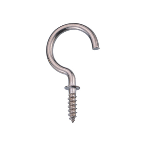 ตะขอแขวนถ้วยสกรูชุบนิกเกิลขนาดเต็ม - Product Image 1