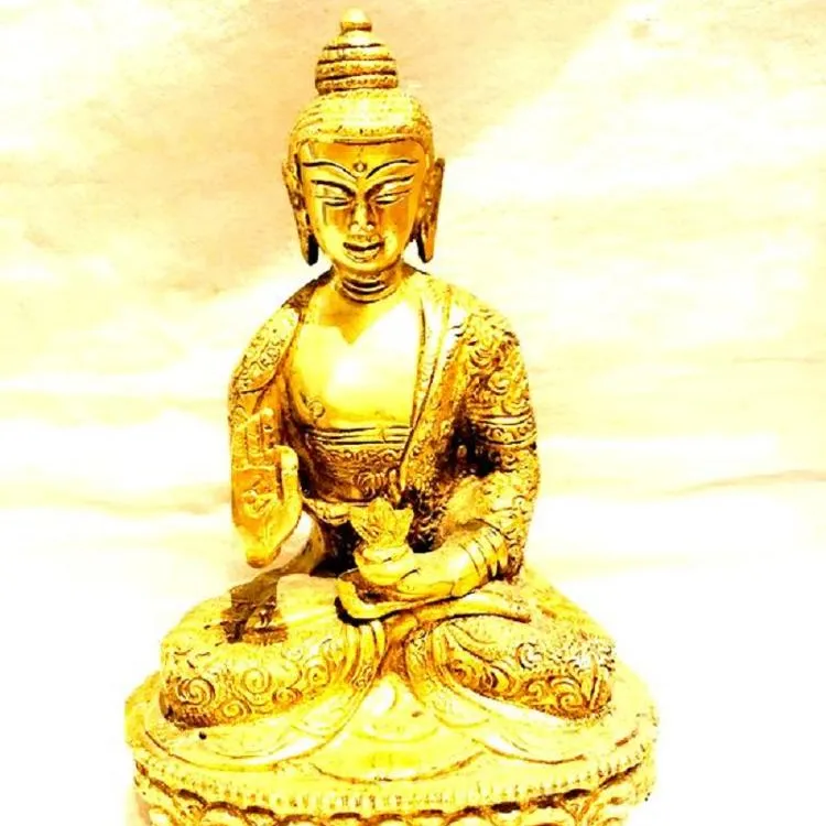 Factory Supply Handmade Brass Gautam Buddha Murti for Gifting Use Available at Affordable Price from India