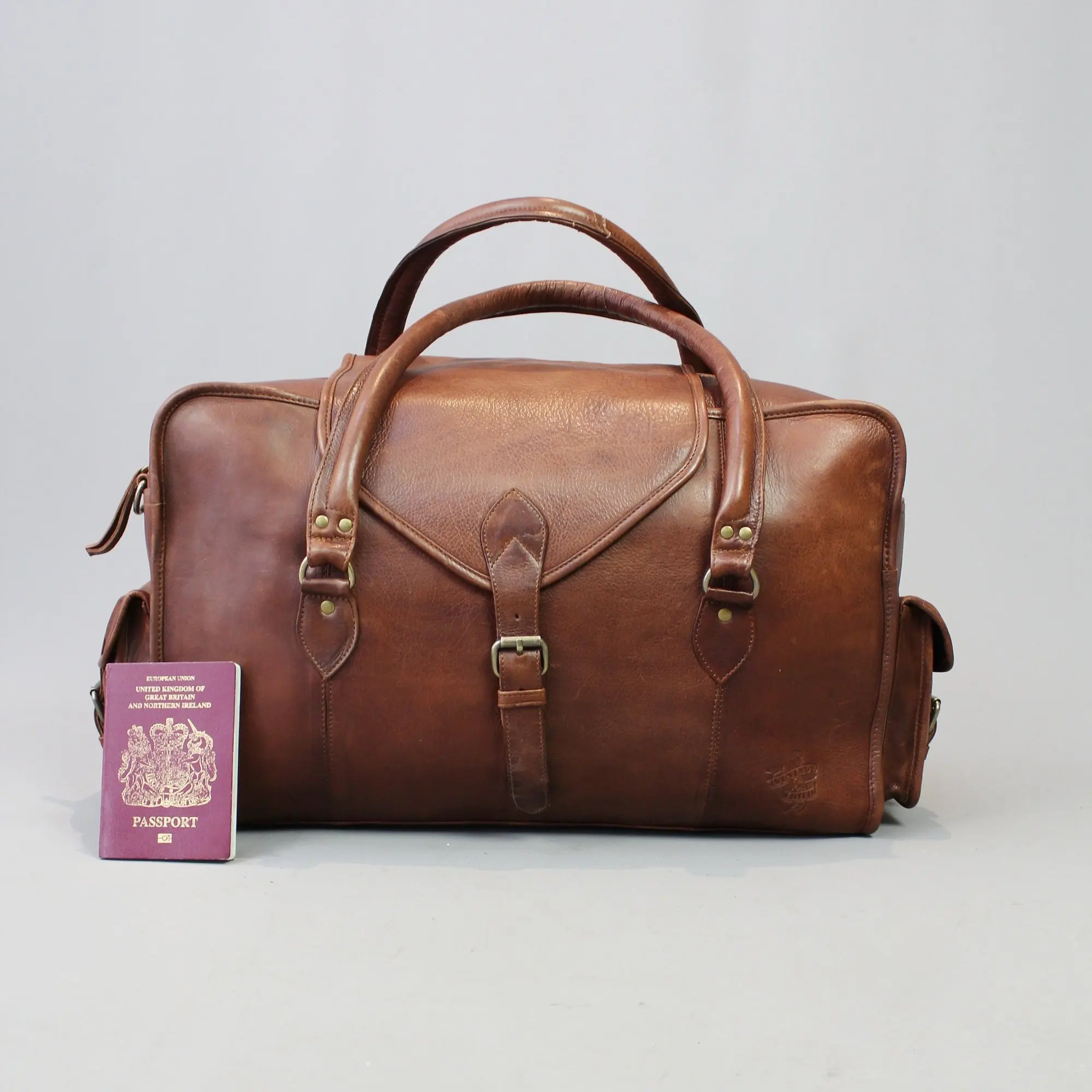 Сумка спортивная коричневая в винтажном стиле, сумка для выходных из натуральной кожи, кожаная дорожная сумка VCS 0002