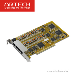 ARTECH AC1008-無料のソフトウェア管理8回線電話ボイスレコーダーカード音声録音用の最も安価なソリューション