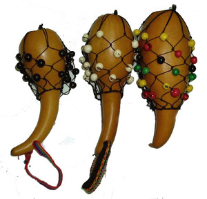 ฟักทอง Maracases แบบดั้งเดิมละตินเปรู Percussion เครื่องดนตรี - Product Image 1