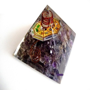 Amethyst, citrine all stone <strong>orgone</strong> pyramid With <strong>Designer</strong> Chakra Protection : Wholesaler Supply
