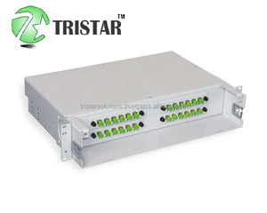 Marco de distribución óptica de 12/48/96 puertos (ODF) con conectores LC SC FC Panel de conexión de telecomunicaciones para uso de fibra óptica de Red 24 núcleos - Product Image 4