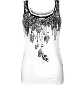 Digital New Design Sublimation Printed <strong>Pattern</strong> Casual Wear Design Your Own Girls Sexy Loose <strong>Tank</strong> Top From Bangladesh - Product Image 3