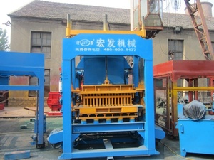 <strong>Qt5</strong>-15 Automatic Concrete <strong>Interlocking</strong> Hollow Brick <strong>Block</strong> Making <strong>Machine</strong> with Core Components-PLC Pump Engine Gearbox Bearing - Product Image 3