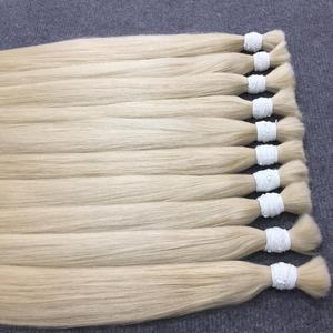 最佳品质灰金发人头马头发冷阴影最轻散装处女人发