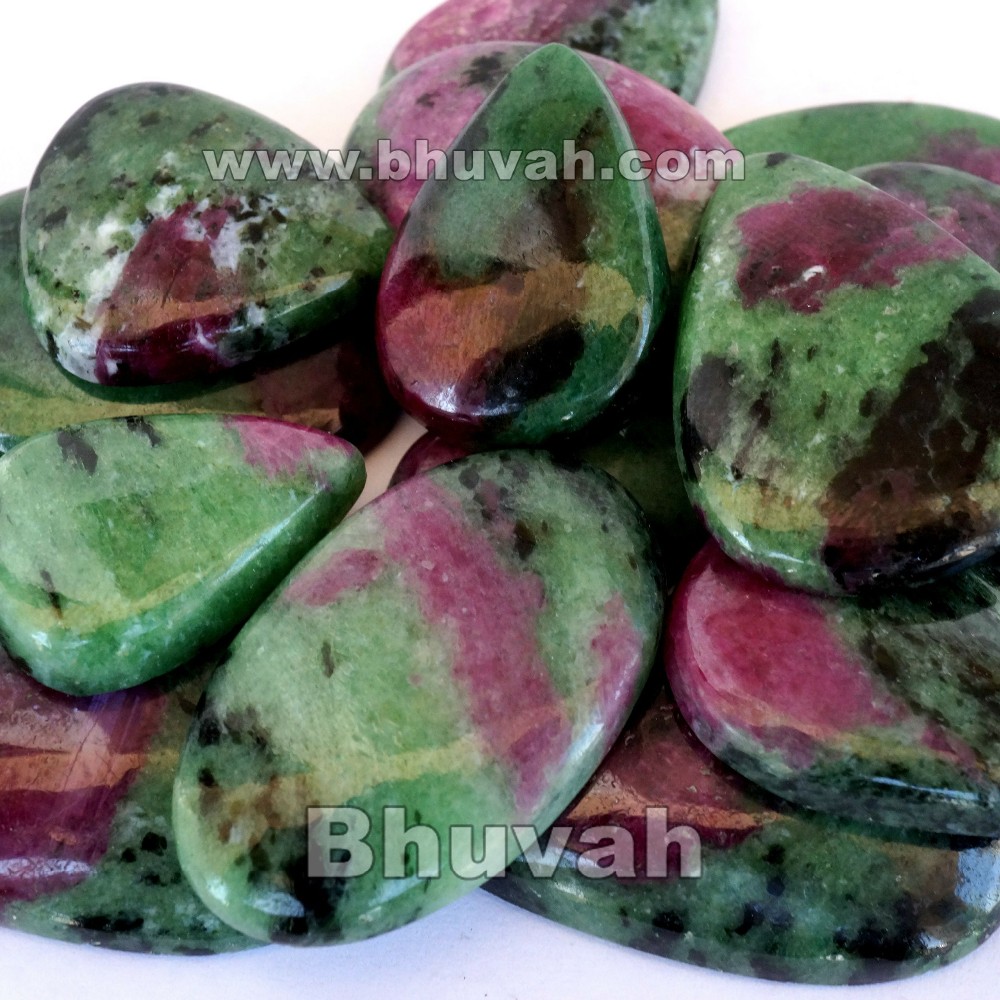 Highest Top Selling Natural Ruby Zoisite Cabochon