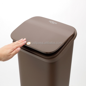 אחד לדחוף פתוח ונוח לבן 20L אשפה סל במחירים סבירים, מיכסה עם מנחת