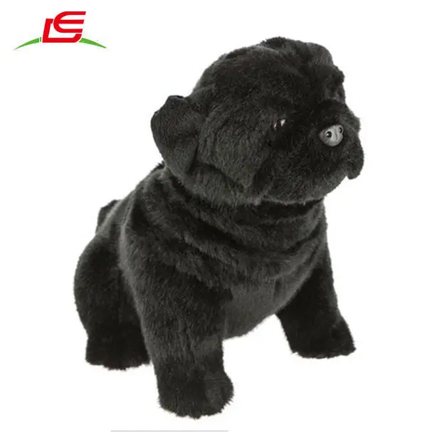 Tecido Super macio bonito pug cachorro de brinquedo de pelúcia, cão pug stuffed plush toy