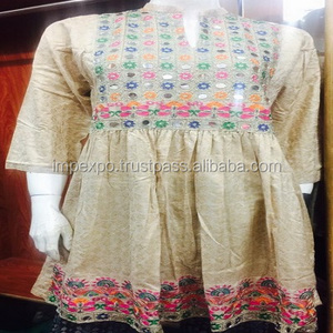 最新的巴基斯坦时尚设计师刺绣连衣裙Kurti - Product Image 3