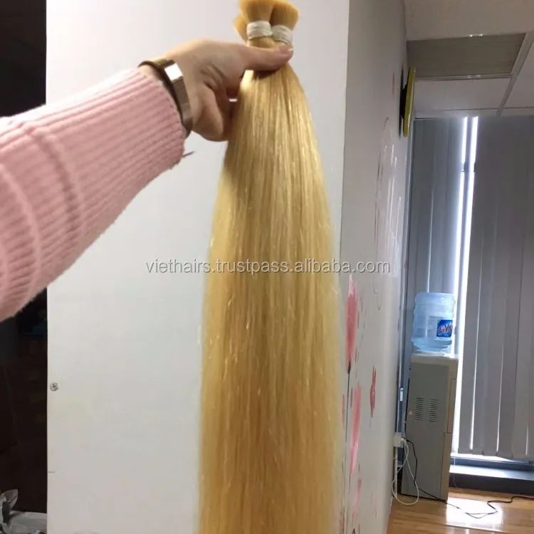 Extensão de cabelo de viet humano cor #60 e #613