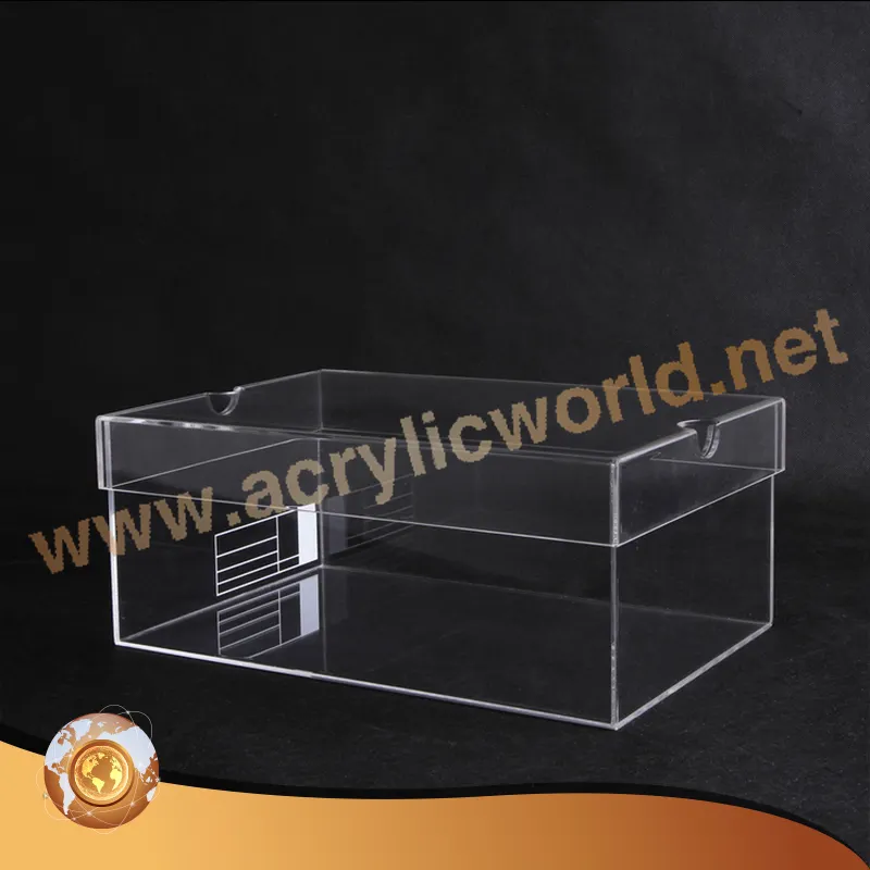 Tiroir personnalisé vitrine boîte à chaussures en acrylique transparent boîte à chaussures en acrylique