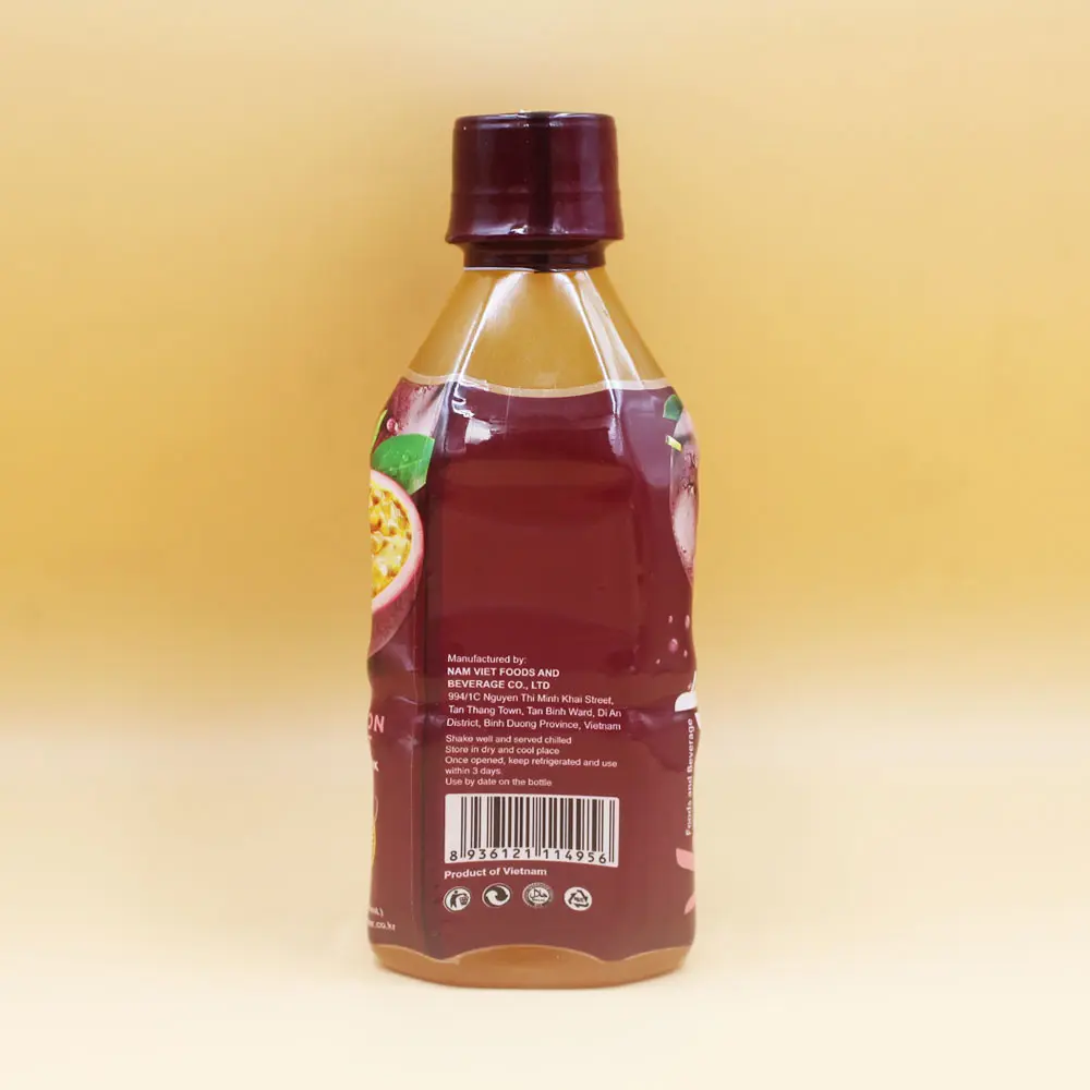 11.1 floz garrafa de vinuição paixão frutas suco embalagem caixas sem preservativos fonte de fibra fábrica