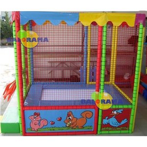 Kapalı oyun alanı trambolin 2x3x2, softplay trambolin
