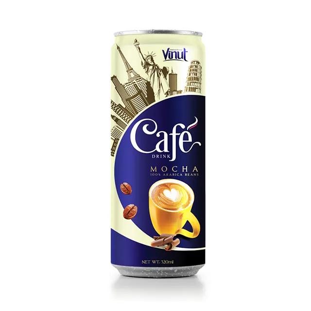 320ml Vietnam Instant Coffee Coffee Drink in Can 2.2% Brix Sugar Flavor Premium Grade 0.3 Kg Normal Sweet Cafe Drink Vanilla