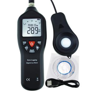 Digital Lux Meter <strong>Light</strong> <strong>Sensor</strong> Tester with Data Logging <strong>Function</strong> 0-200,000 Lux Range Detachable <strong>Sensor</strong> for Cinematography, Etc - Product Image 1