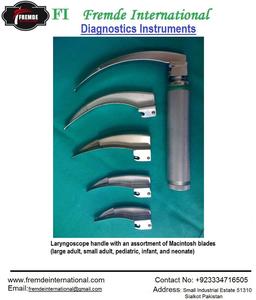 Bộ Ống Soi Thanh Quản Nhi Khoa Dụng Cụ Phẫu Thuật Tổng Hợp Chất Lượng Cao Thép Không Gỉ Cấp Y Tế - Product Image 2