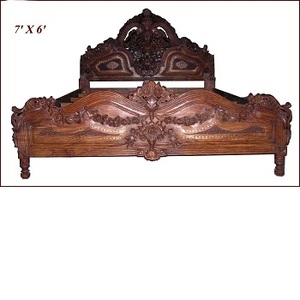 Wooden <strong>HAND</strong> <strong>MADE</strong> Antique <strong>Bed</strong> - Product Image 3