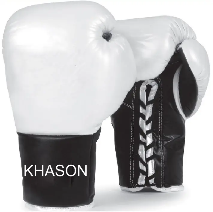 Campione spedizione gratuita Karachi Custom Made progetta i tuoi guantoni da boxe professionali in pelle di alta qualità Mma