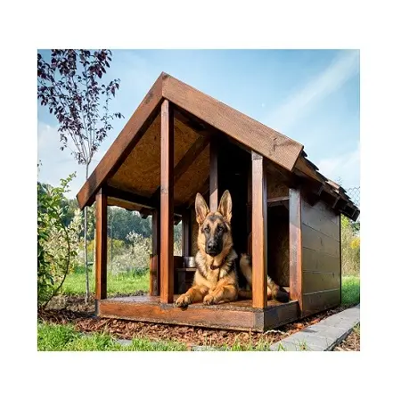 Высококачественный деревянный собачий домик для наружного и внутреннего украшения собачьего домика по конкурентоспособным ценам