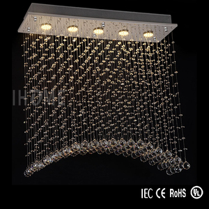 现代滴水晶天花灯设计，天花板的 Led 天花灯夹具 - Product Image 6