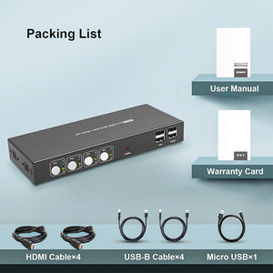 Factory Price <strong>Hdmi</strong> <strong>Switch</strong> With Audio Extractor Arc 4K 30Hz 4 in 1 Out <strong>Hdmi</strong> Kvm and Type C Usb <strong>Switch</strong> - Product Image 6