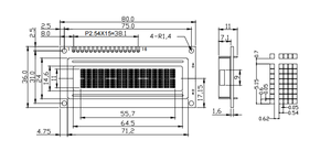 Lcd 1602 i2c 16x2 modulo display a matrice di punti COB interfaccia FSTN MPU modulo LCD nero giallo verde - Product Image 6
