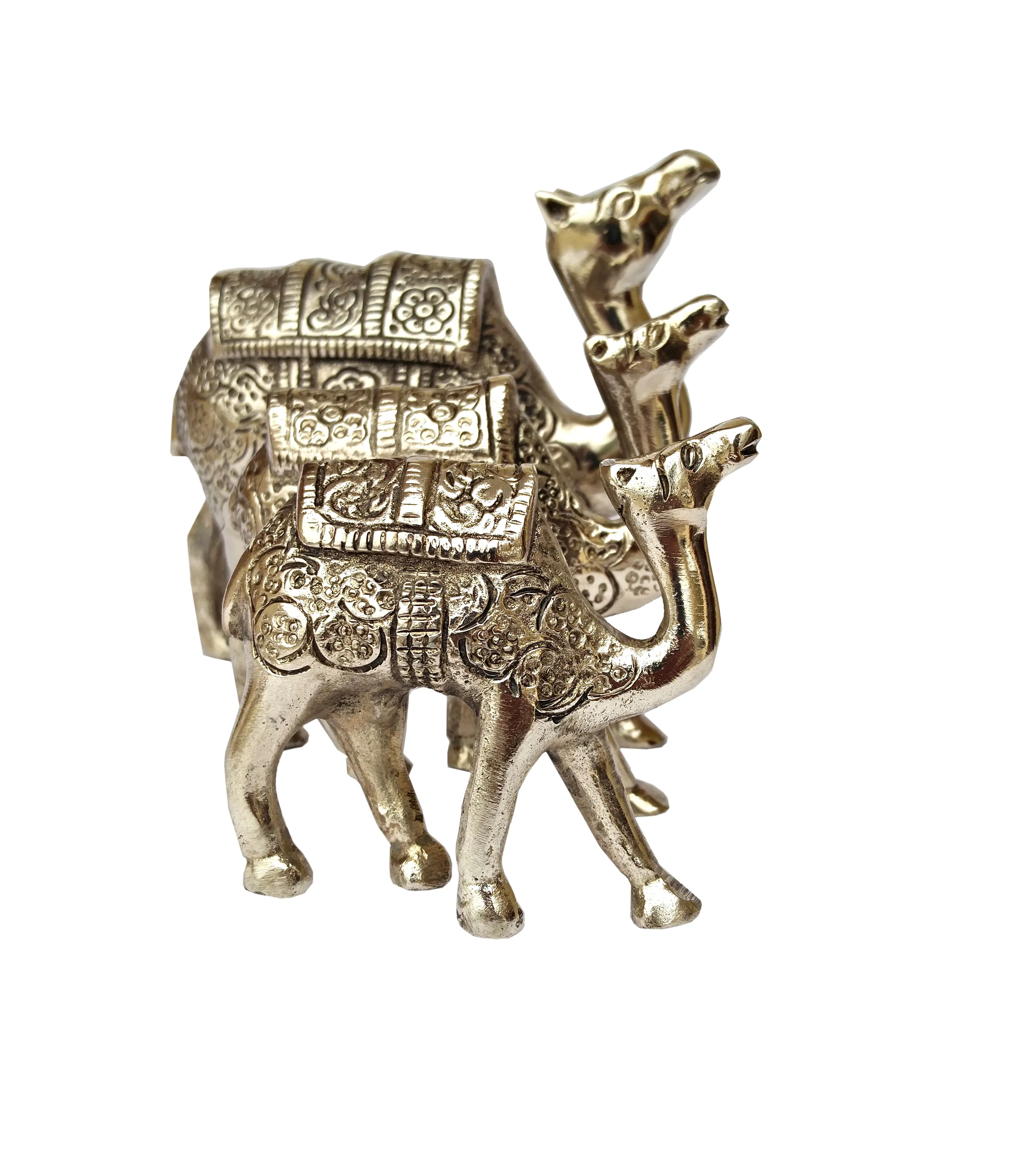 Fatto a mano in ottone bronzo antico argento cammello moderno deserto decorazione d'interni vendita indiano metallo artigianato di genere