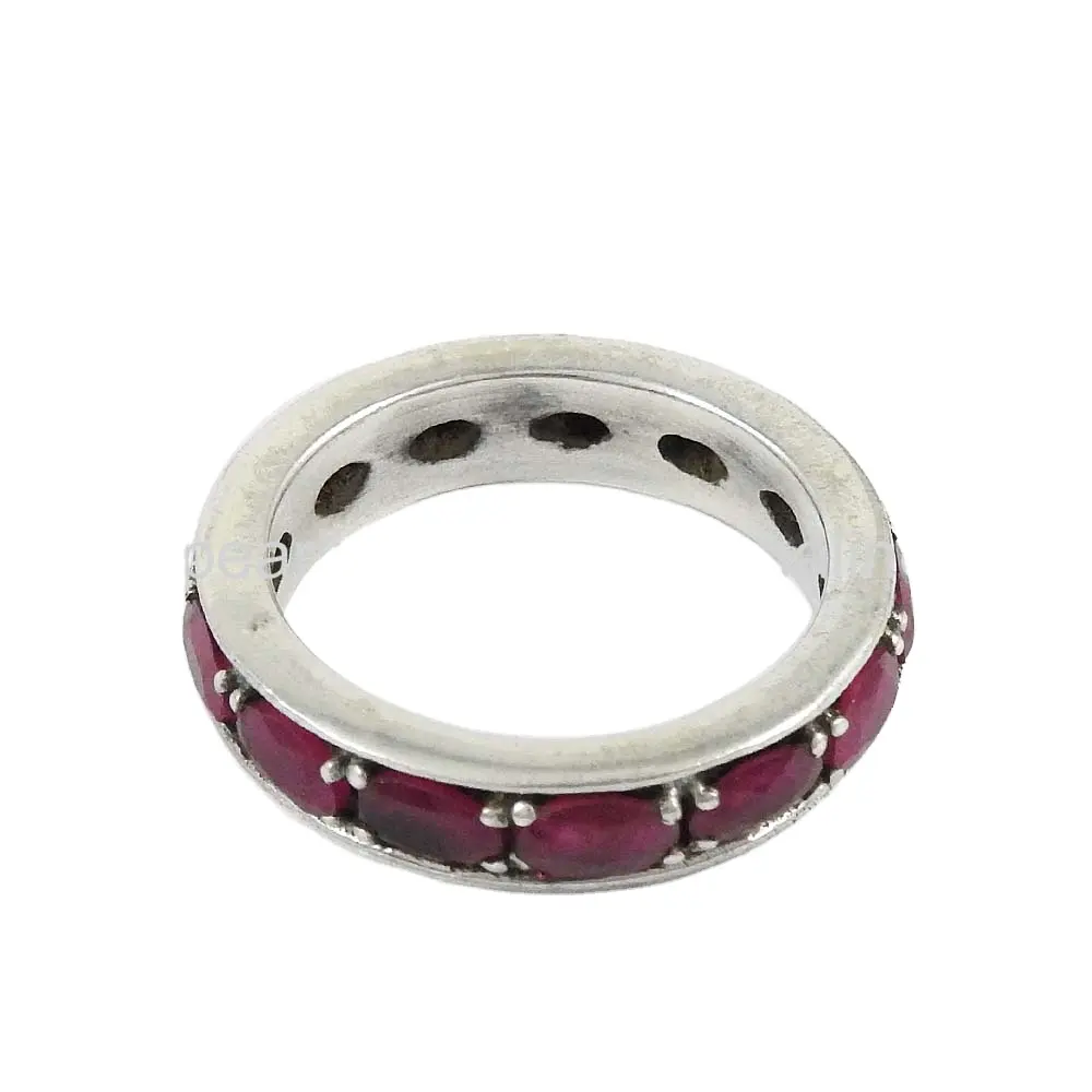 Regalo dell'anello del rubino dell'argento sterlina 925 per gli anelli all'ingrosso all'ingrosso all'ingrosso fatti a mano dei gioielli fini delle donne fornitori