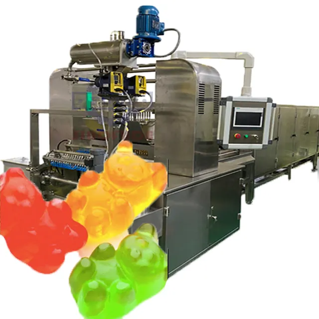 SINO FUDE-línea de producción automática de dulces de gelatina, línea de producción de vitamina, salud, aceite de caramelo, fabricación de oso de goma
